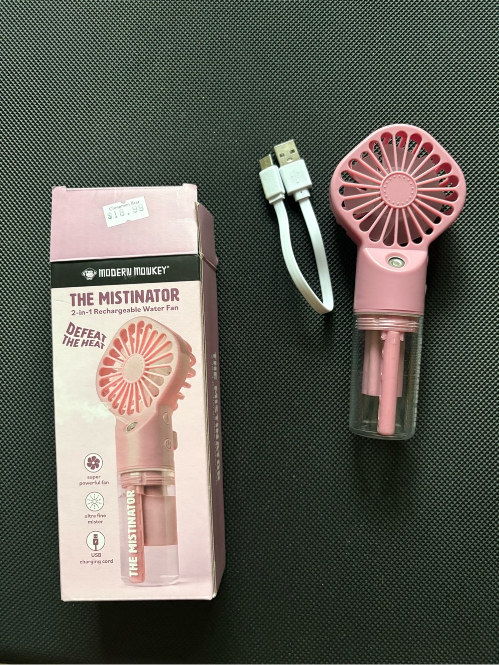 Rechargeable Mini Fan Misting Hand Fan